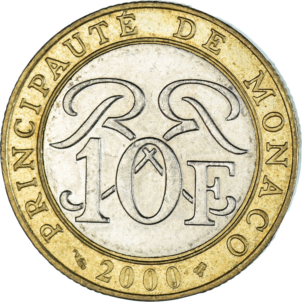 Moeda, Mónaco, 10 Francs, 2000