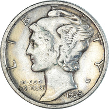 Coin, United States, Dime, 1935