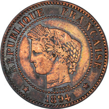 Moneda, Francia, 2 Centimes, 1894