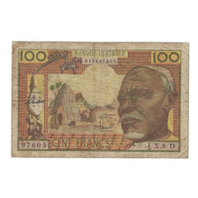 Banconote, Stati dell’Africa equatoriale, 100 Francs, KM:3a, MB