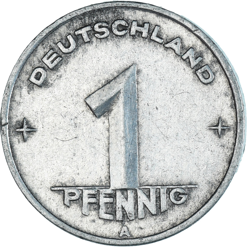 Münze, Deutsche Demokratische Republik, 1 Pfennig, 1948