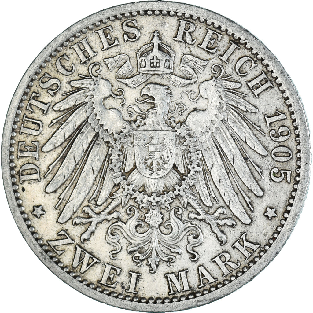 Coin, German States, 2 Mark, 1905