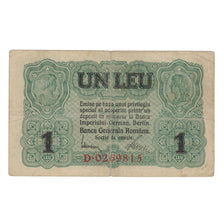Biljet, Roemenië, 1 Leu, Undated (1917), KM:M3, TB