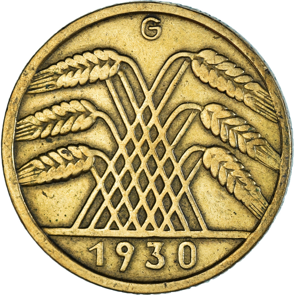 Monnaie, Allemagne, République de Weimar, 10 Reichspfennig, 1930