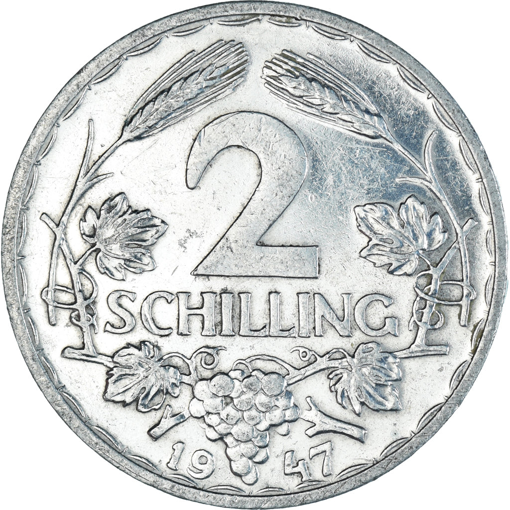 Moeda, Áustria, 2 Schilling, 1947