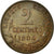 Moneta, Francja, Dupuis, 2 Centimes, 1904, Paris, AU(50-53), Bronze, KM:841