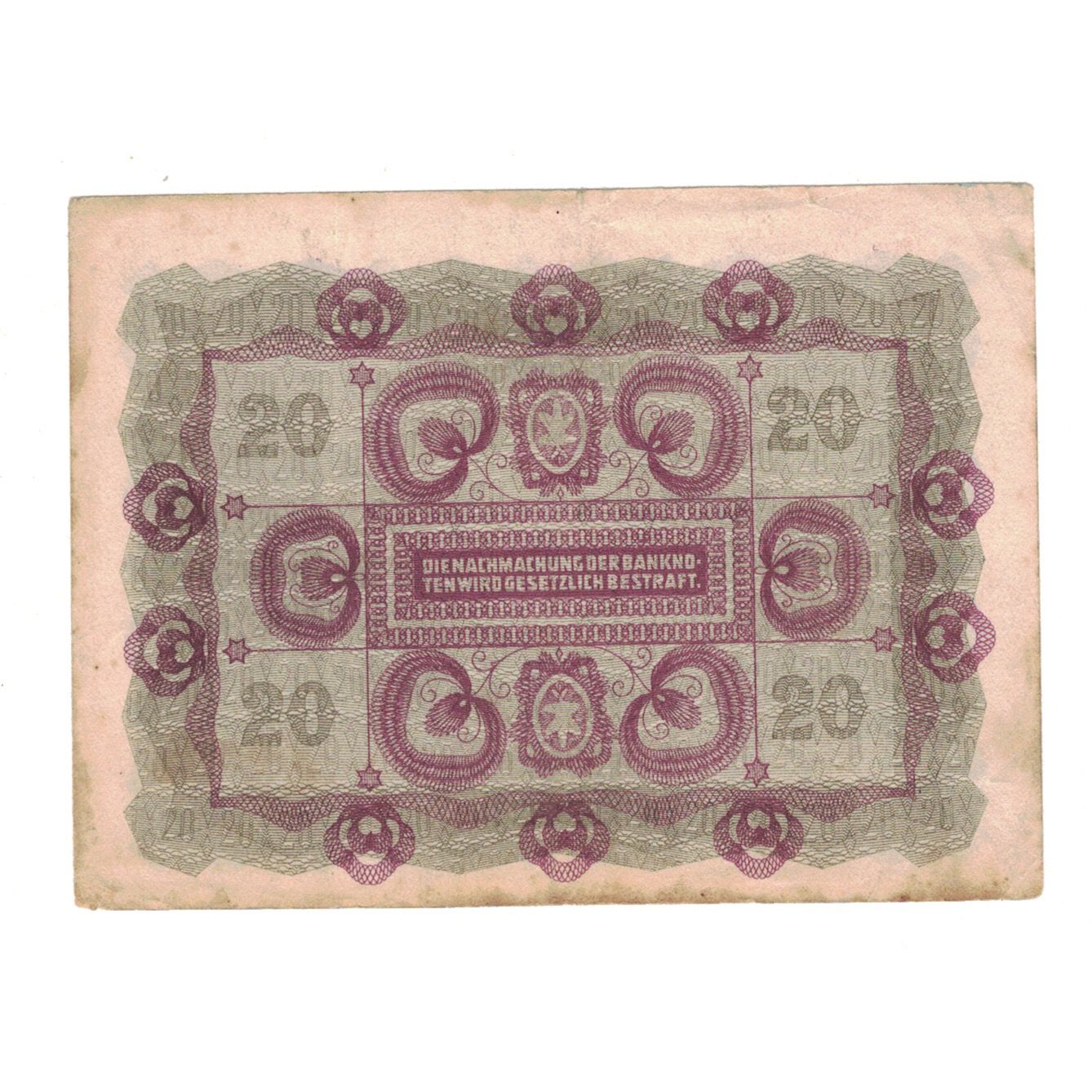 Banknote, Austria, 20 Kronen, 1922, 1922-01-02, KM:76, VF(20-25)