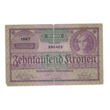 Banknote, Austria, 10,000 Kronen, 1924, 1924-01-02, KM:85, VF(20-25)
