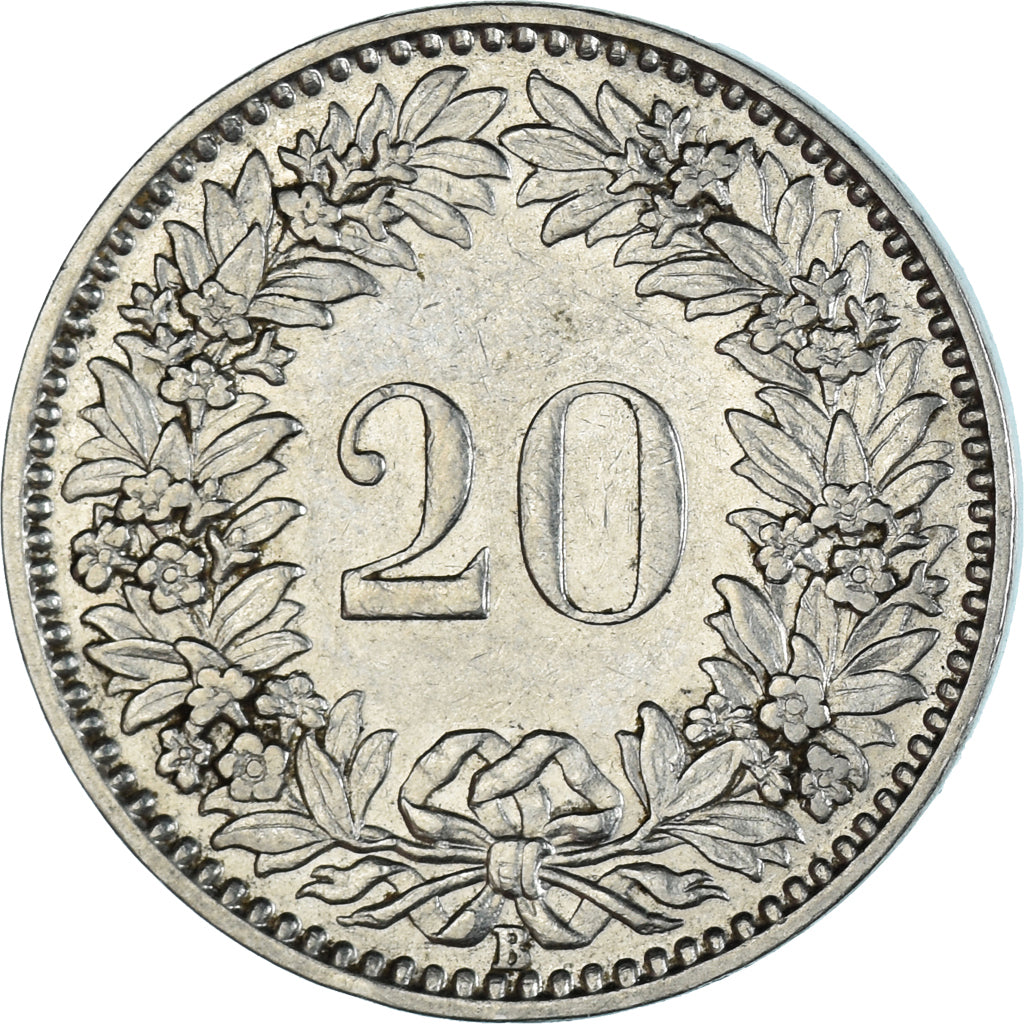 Coin, Switzerland, 20 Rappen, 1930