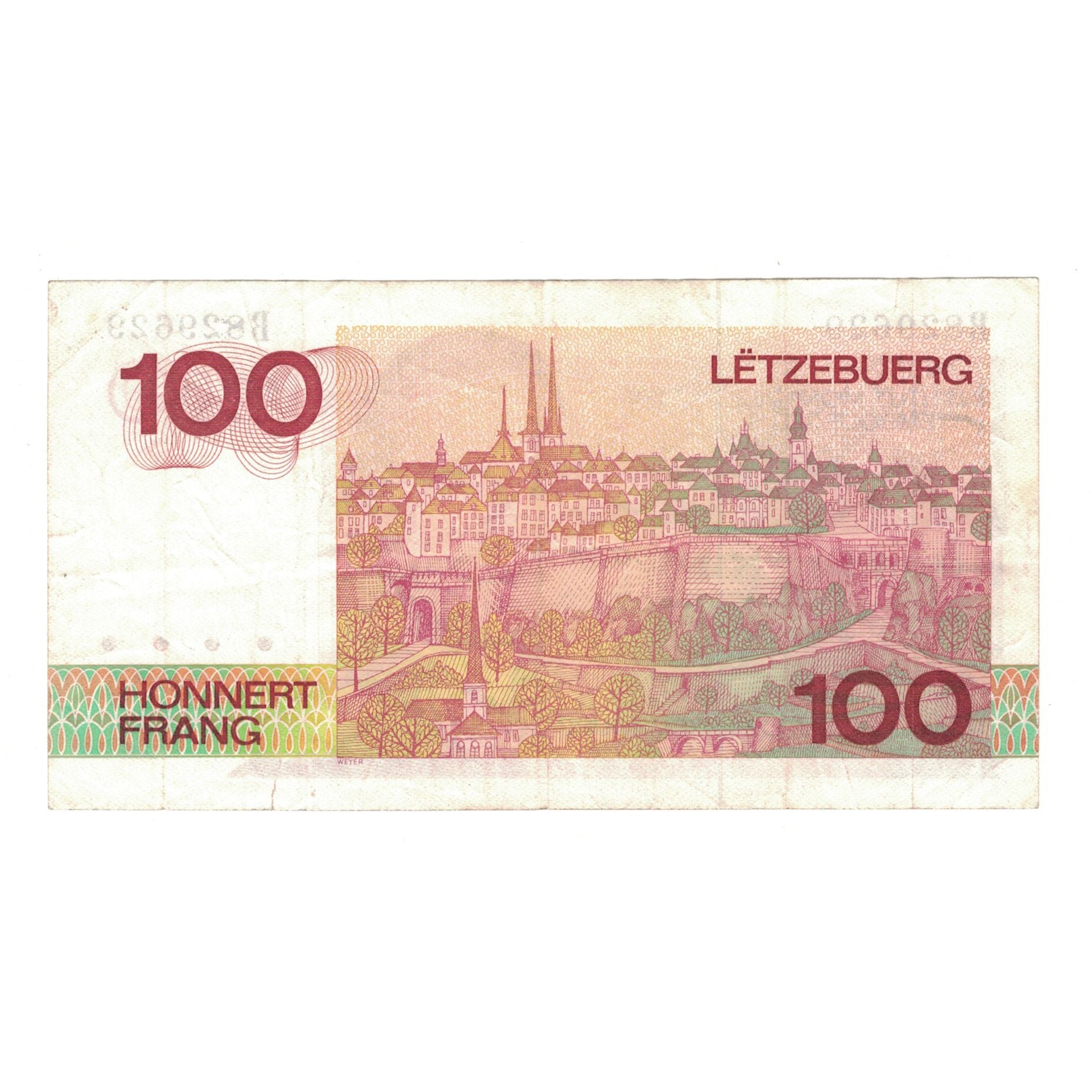 Banknote, Luxembourg, 100 Francs, Undated (1986), KM:58a, EF(40-45)
