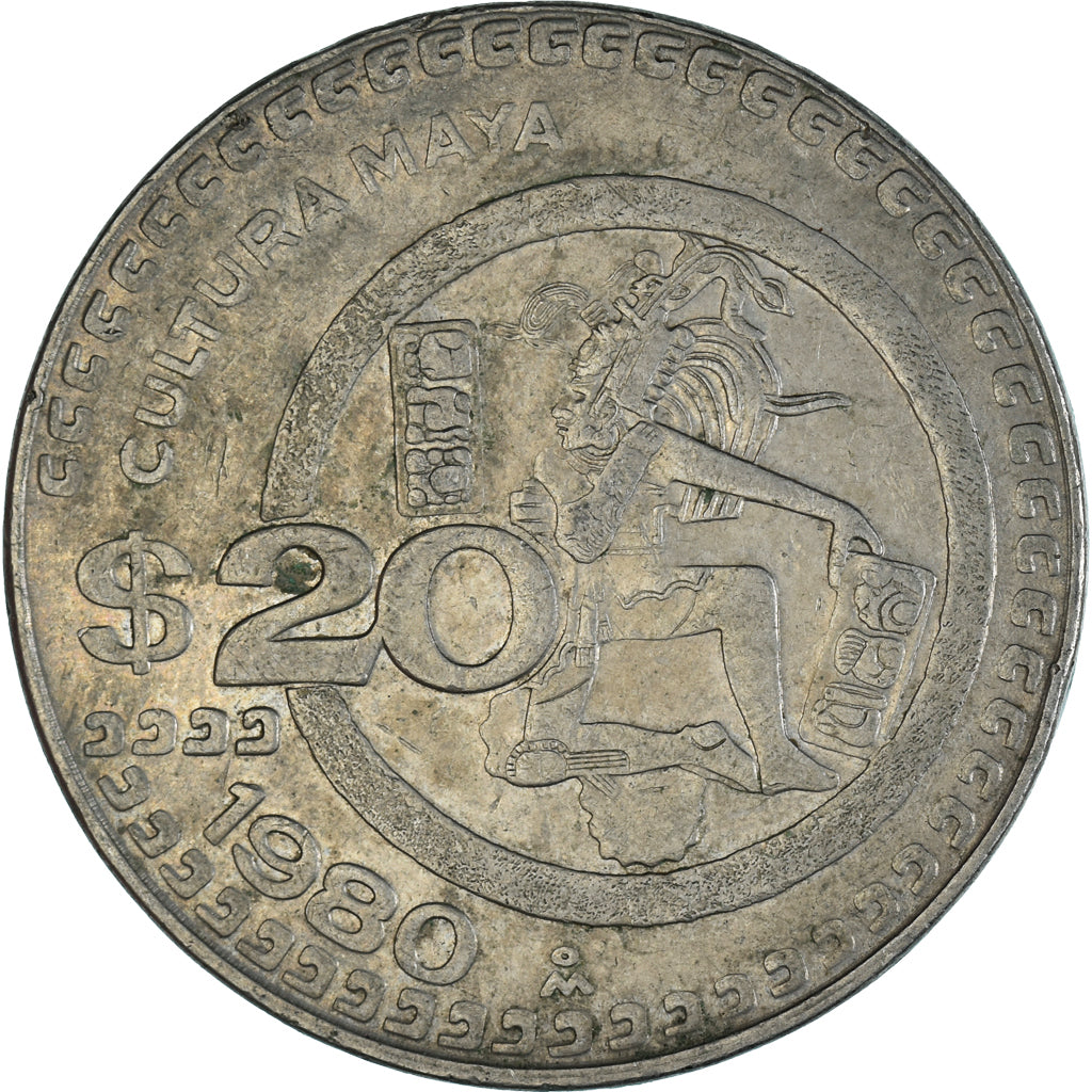 Coin, Mexico, 20 Pesos, 1980