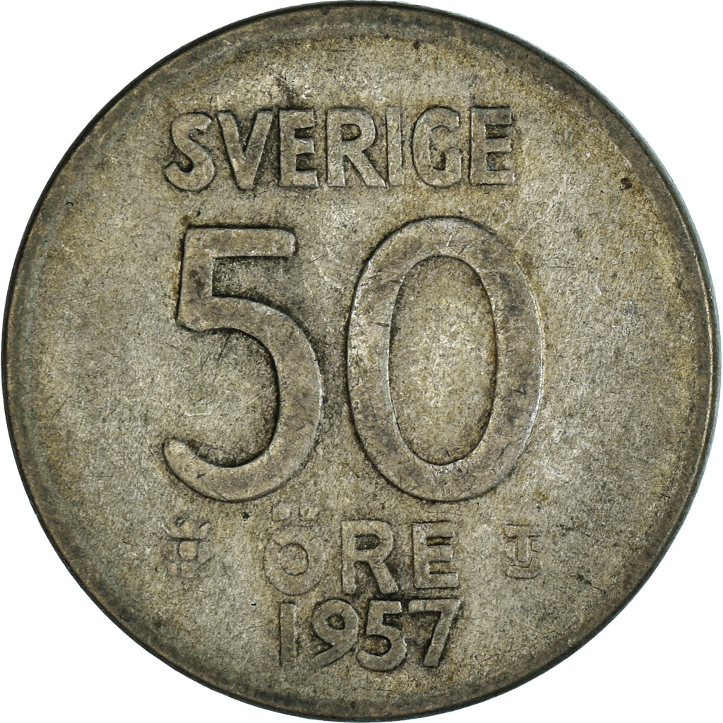 Coin, Sweden, 50 Öre, 1957