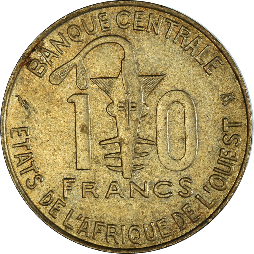 Münze, West African States, 10 Francs, 1996
