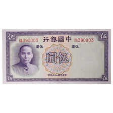 Banknote, China, 5 Yüan, 1937, KM:80, UNC(63)