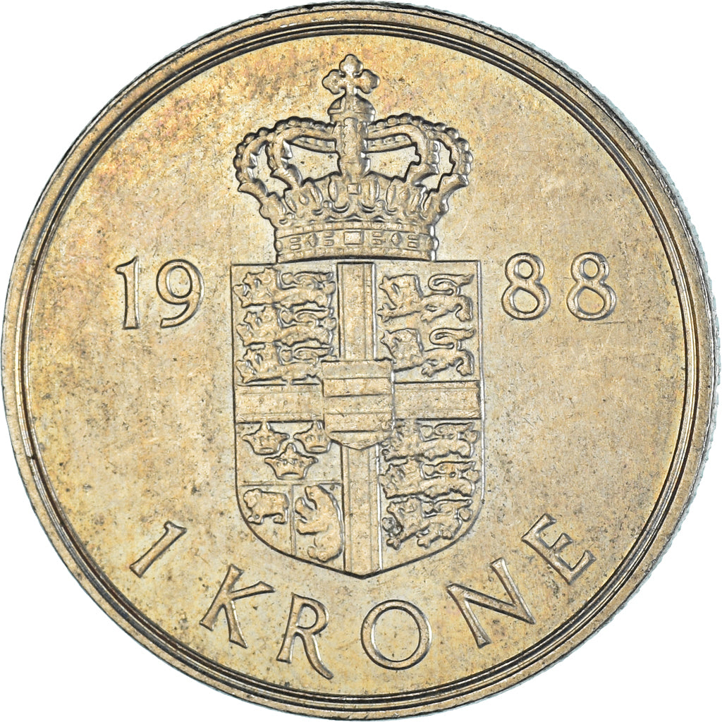 Monnaie, Danemark, Krone, 1988