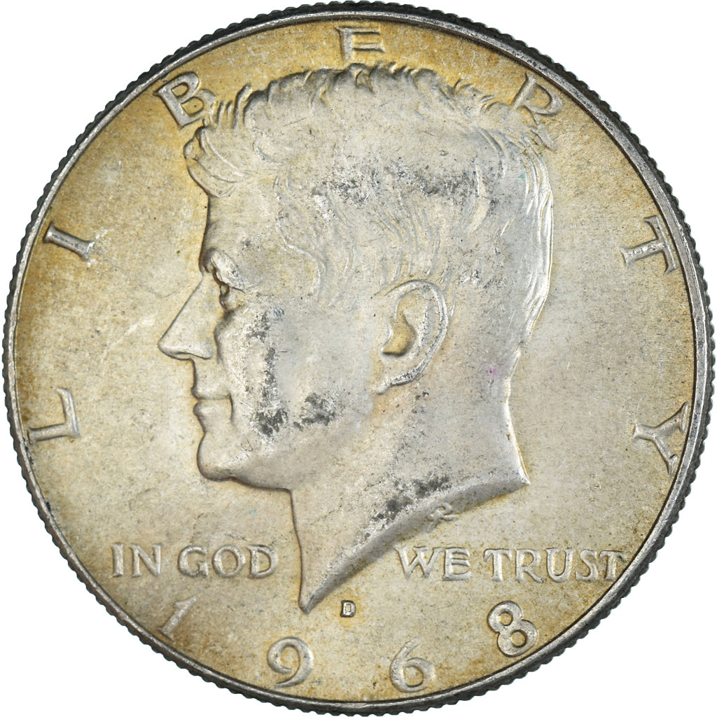 Coin, United States, Half Dollar, 1968