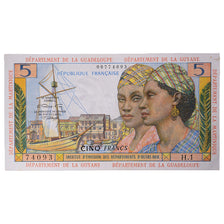 Banknote, French Antilles, 5 Francs, 1964, KM:7a, AU(55-58)