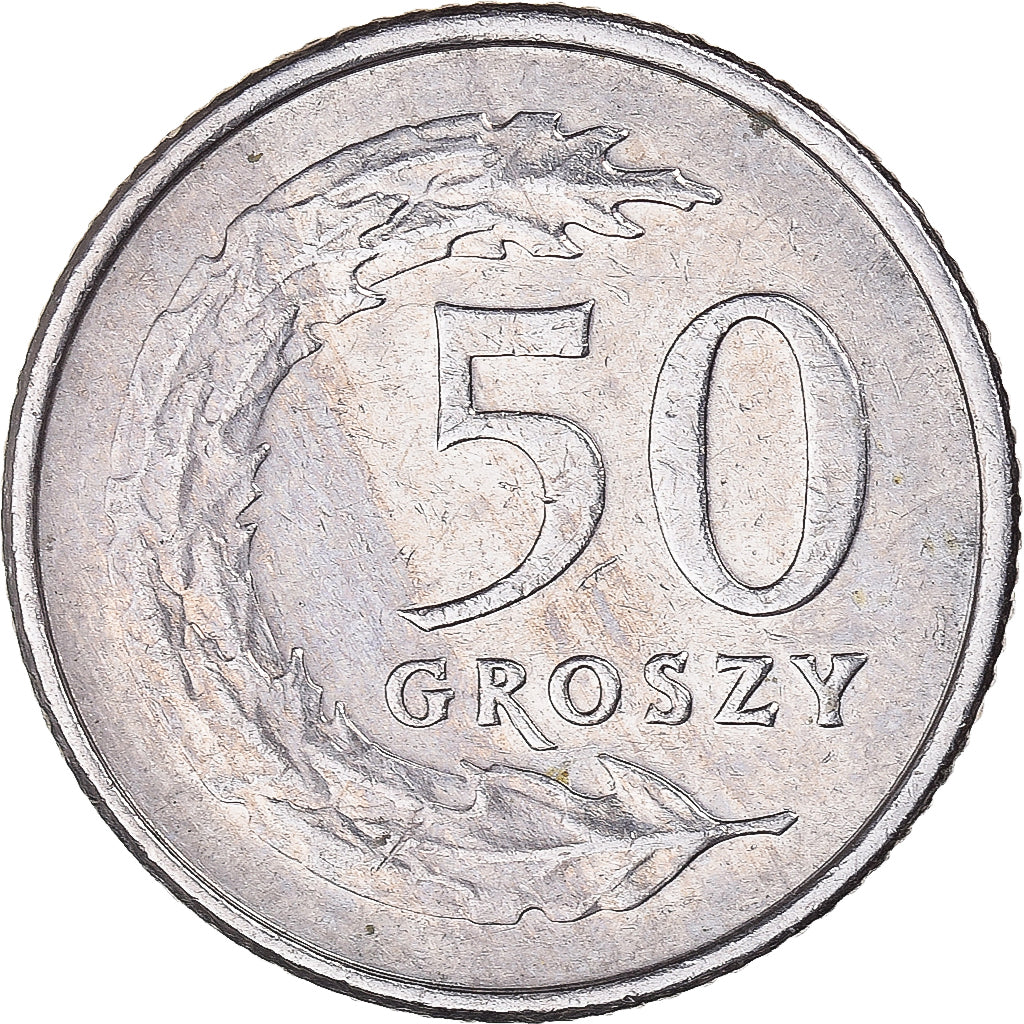 Munten, Polen, 50 Groszy, 1990
