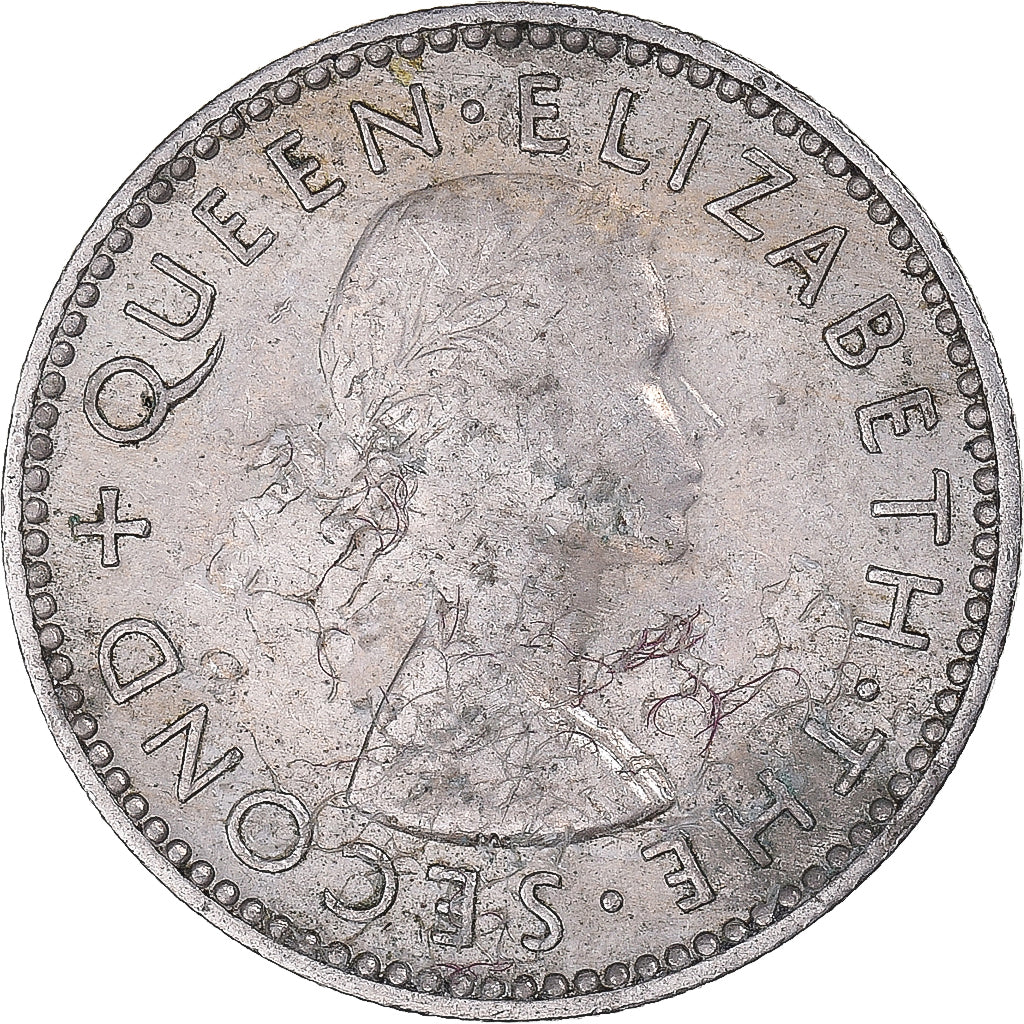 Münze, Neuseeland, 6 Pence, 1955