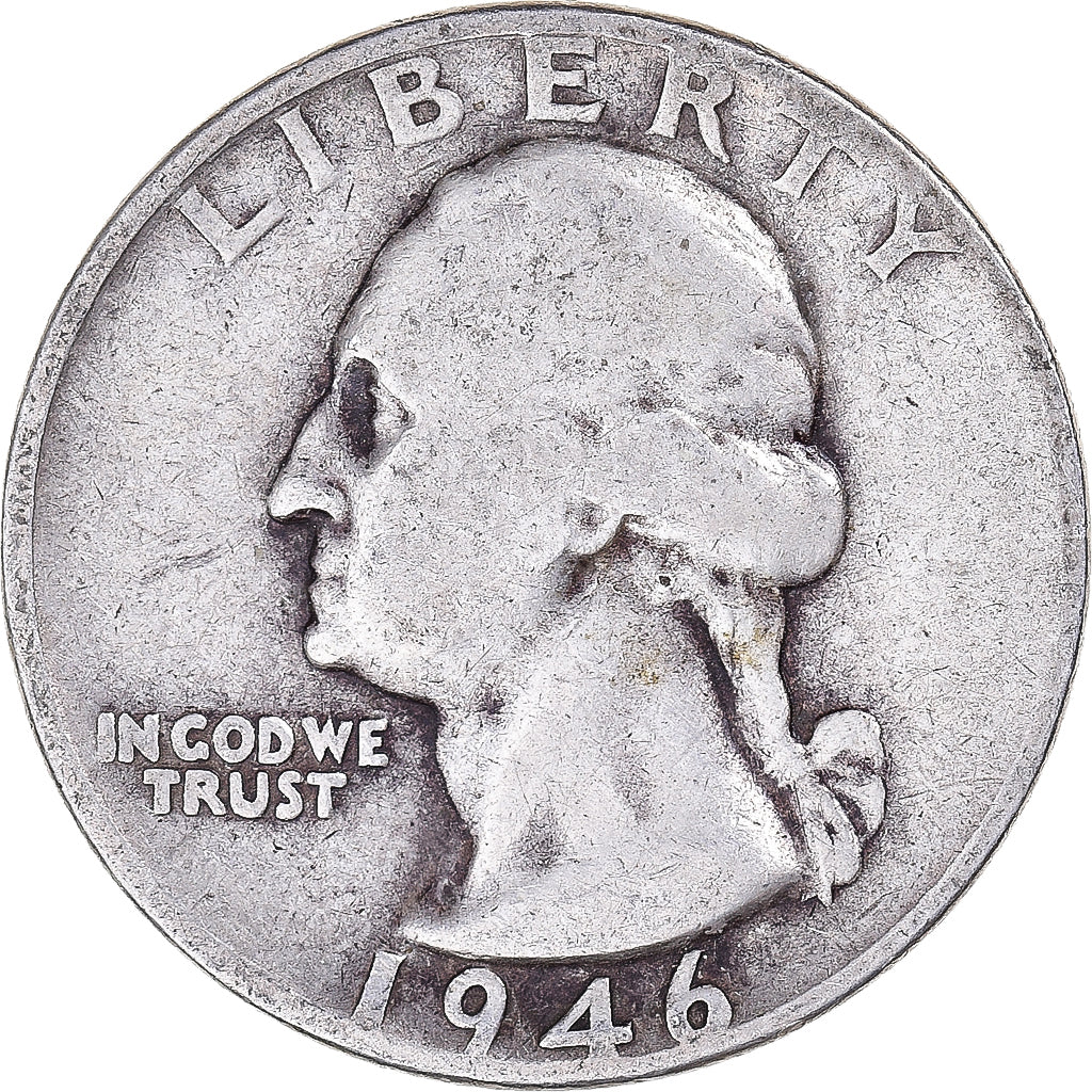Coin, United States, Quarter, 1946