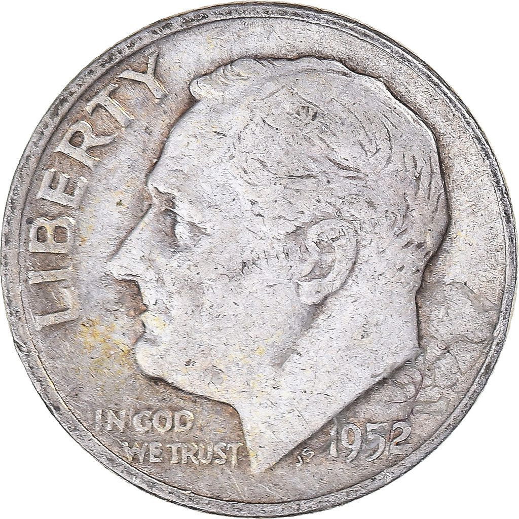 Moneda, Estados Unidos, Dime, 1952