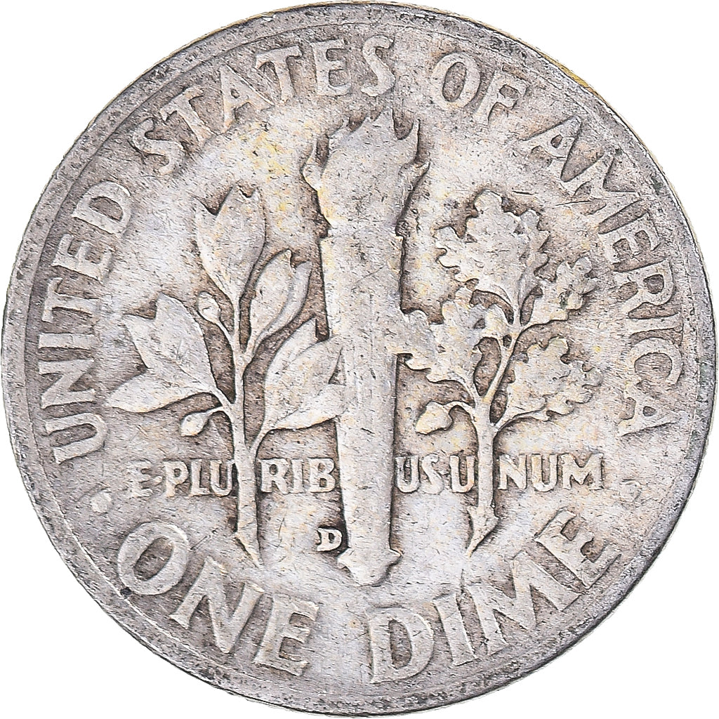 Moneda, Estados Unidos, Dime, 1952
