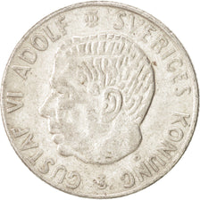 Sweden, Gustaf VI, Krona, 1956, EF(40-45), Silver, KM:826