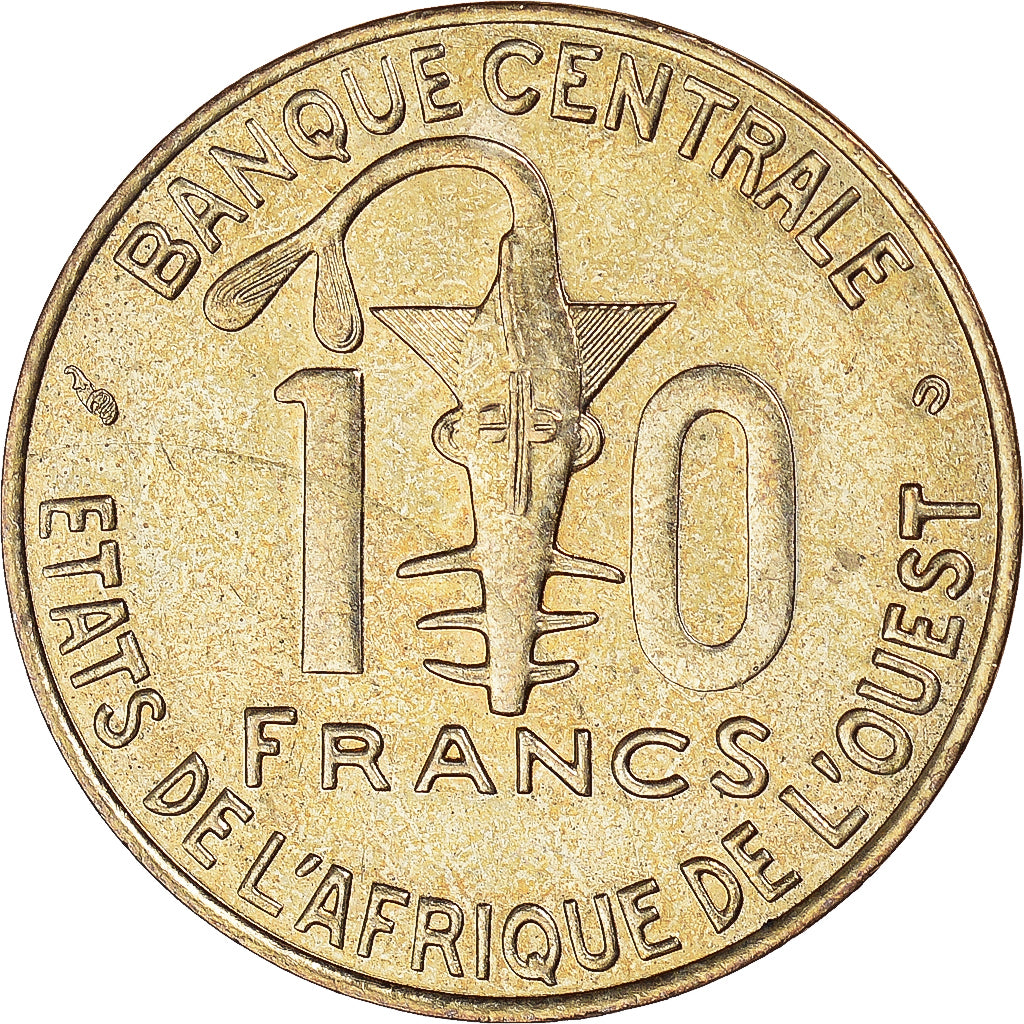 Coin, West African States, 10 Francs, 2001