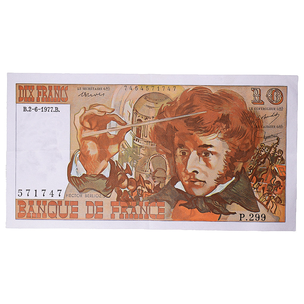 France, 10 Francs, Berlioz, 1977, P.299, TTB+, Fayette:63.22, KM:150c