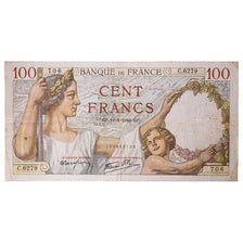 França, 100 Francs, Sully, 1940, C.6279, VF(20-25), Fayette:26.20, KM:94