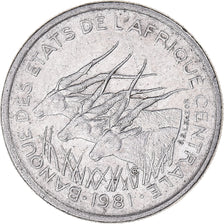Coin, Central African States, 50 Francs, 1981