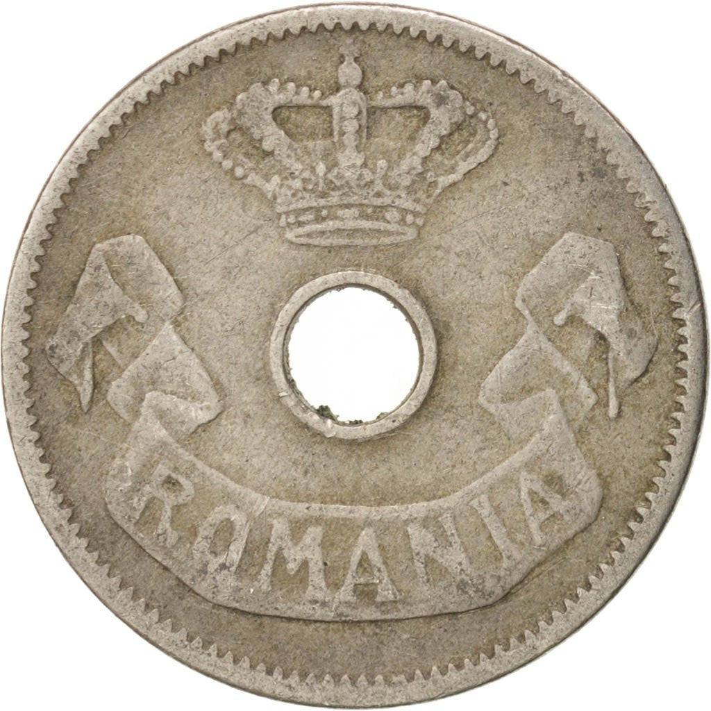 Romania, Carol I, 5 Bani, 1905, EF(40-45), Copper-nickel, KM:31