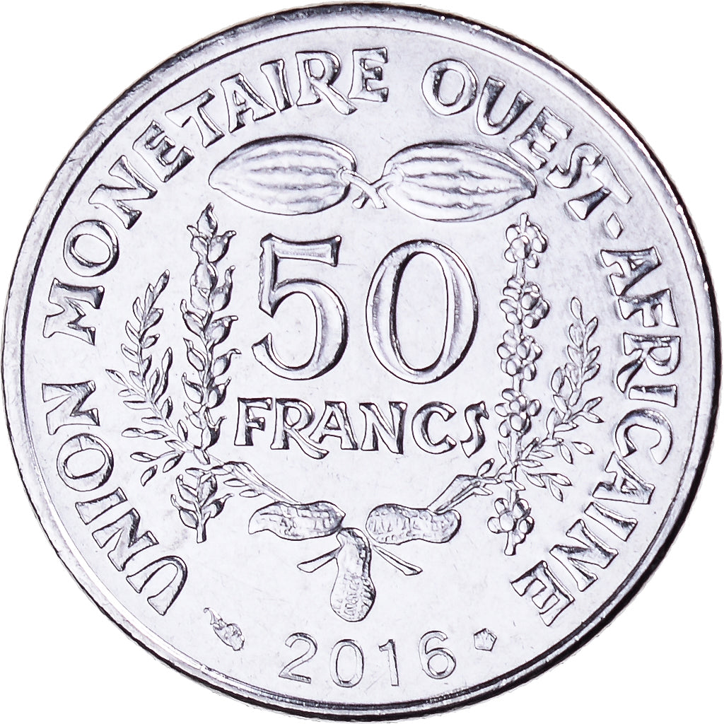 Coin, West African States, 50 Francs, 2016
