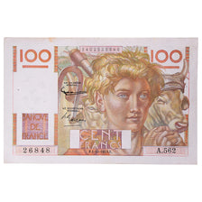 Francja, 100 Francs, Jeune Paysan, 1953, A.562, EF(40-45), Fayette:28.39