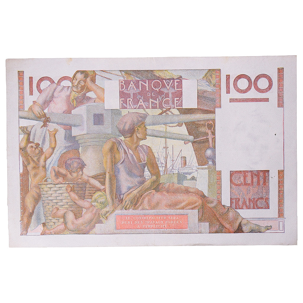 Francja, 100 Francs, Jeune Paysan, 1953, A.562, EF(40-45), Fayette:28.39
