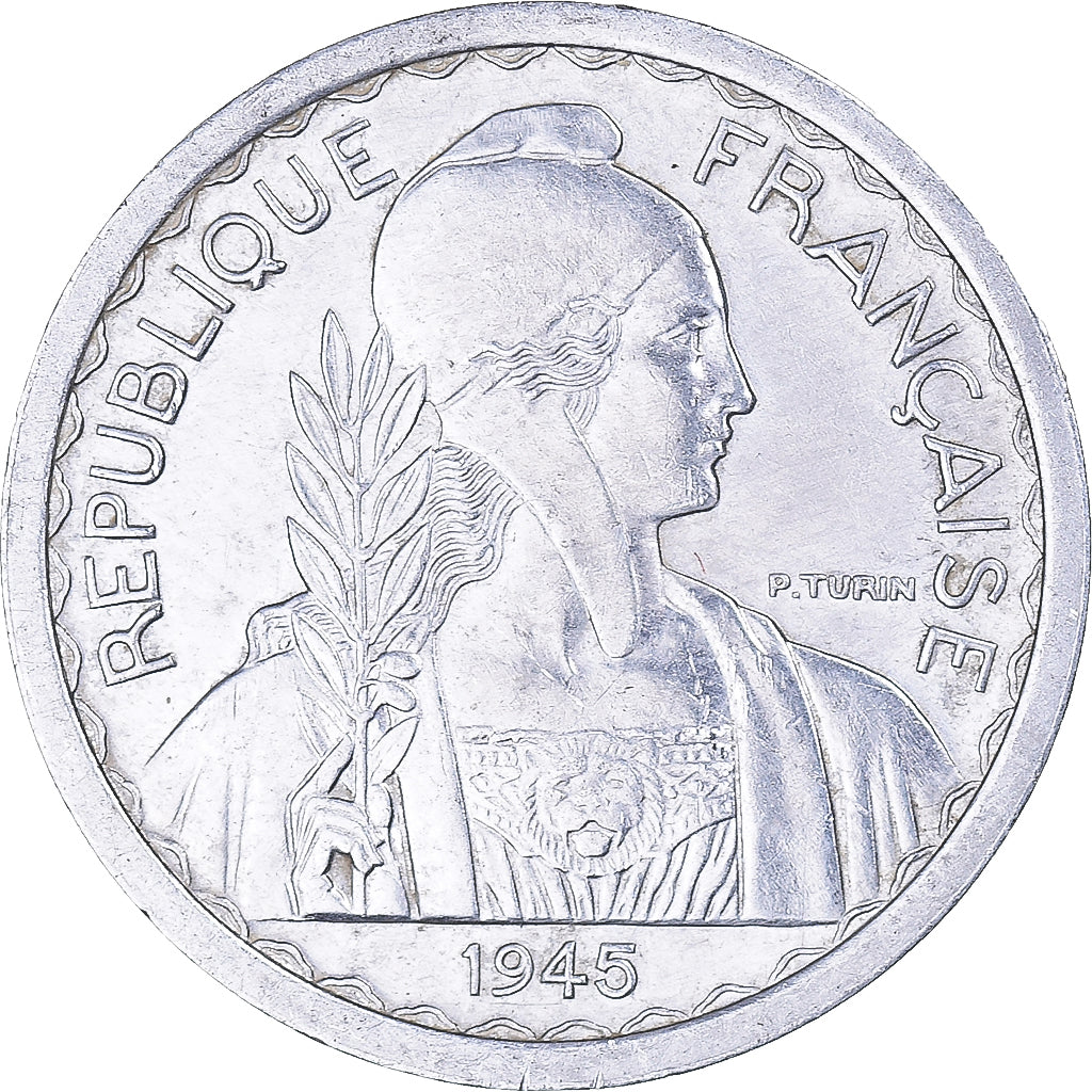 Coin, French Indochina, 10 Cents, 1945
