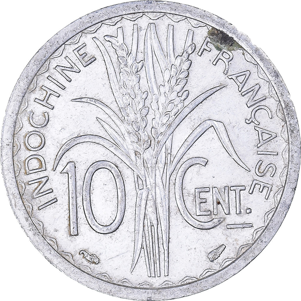 Coin, French Indochina, 10 Cents, 1945