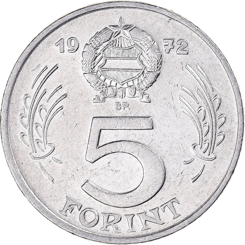 Monnaie, Hongrie, 5 Forint, 1972