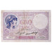Francja, 5 Francs, Violet, 1933, R.55350, VF(20-25), Fayette:3.17, KM:72e