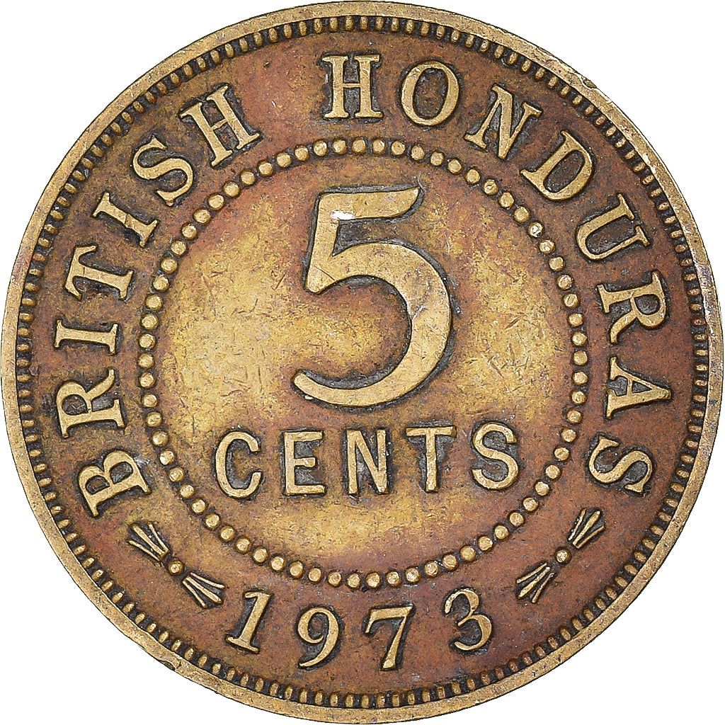 Coin, British Honduras, 5 Cents, 1973