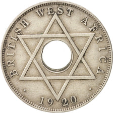 BRITISH WEST AFRICA, George V, 1/2 Penny, 1920, Heaton, EF(40-45), KM 8
