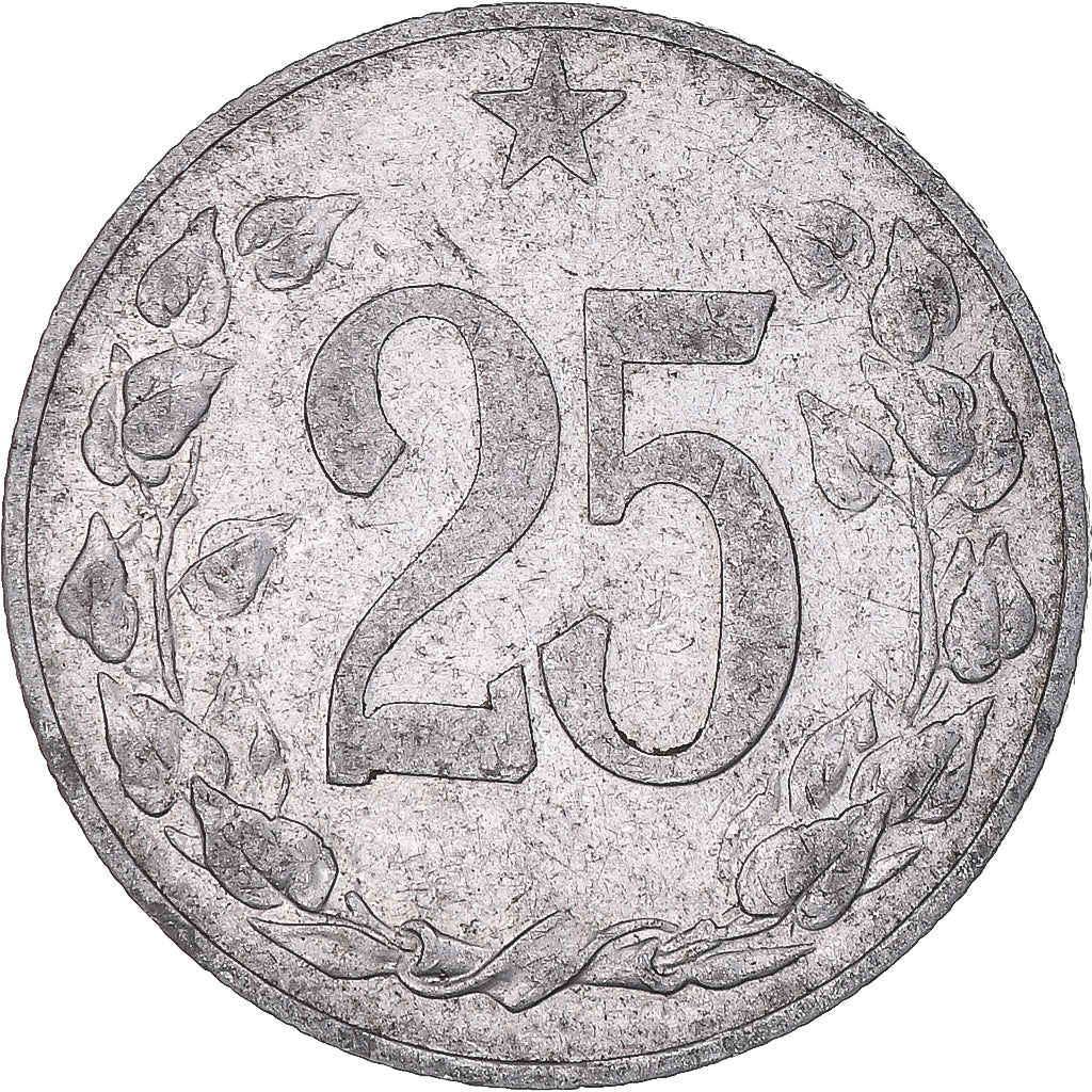 Coin, Czechoslovakia, 25 Haleru, 1953