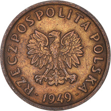 Moneta, Polonia, 5 Groszy, 1949