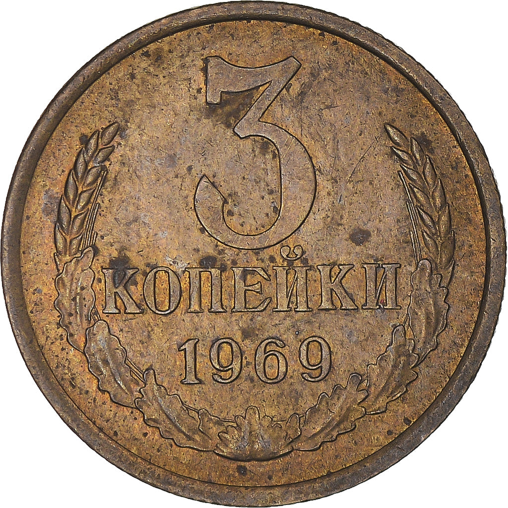 Munten, Rusland, 3 Kopeks, 1969
