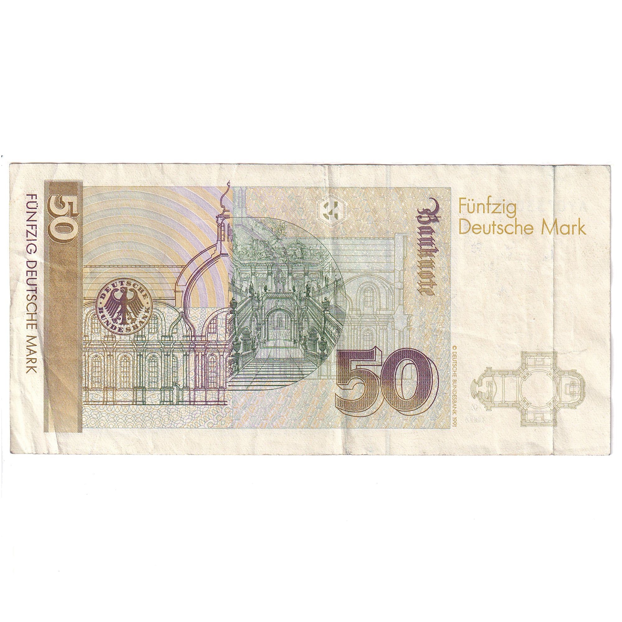 Banknote, GERMANY - FEDERAL REPUBLIC, 50 Deutsche Mark, 1993, 1993-10-01