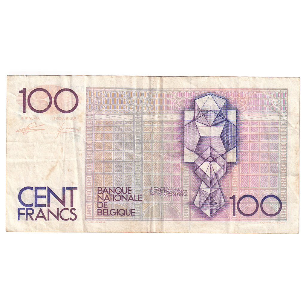 Banconote, Belgio, 100 Francs, KM:142a, MB+
