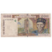 Banknote, West African States, 10,000 Francs, Undated (1998), KM:114Af