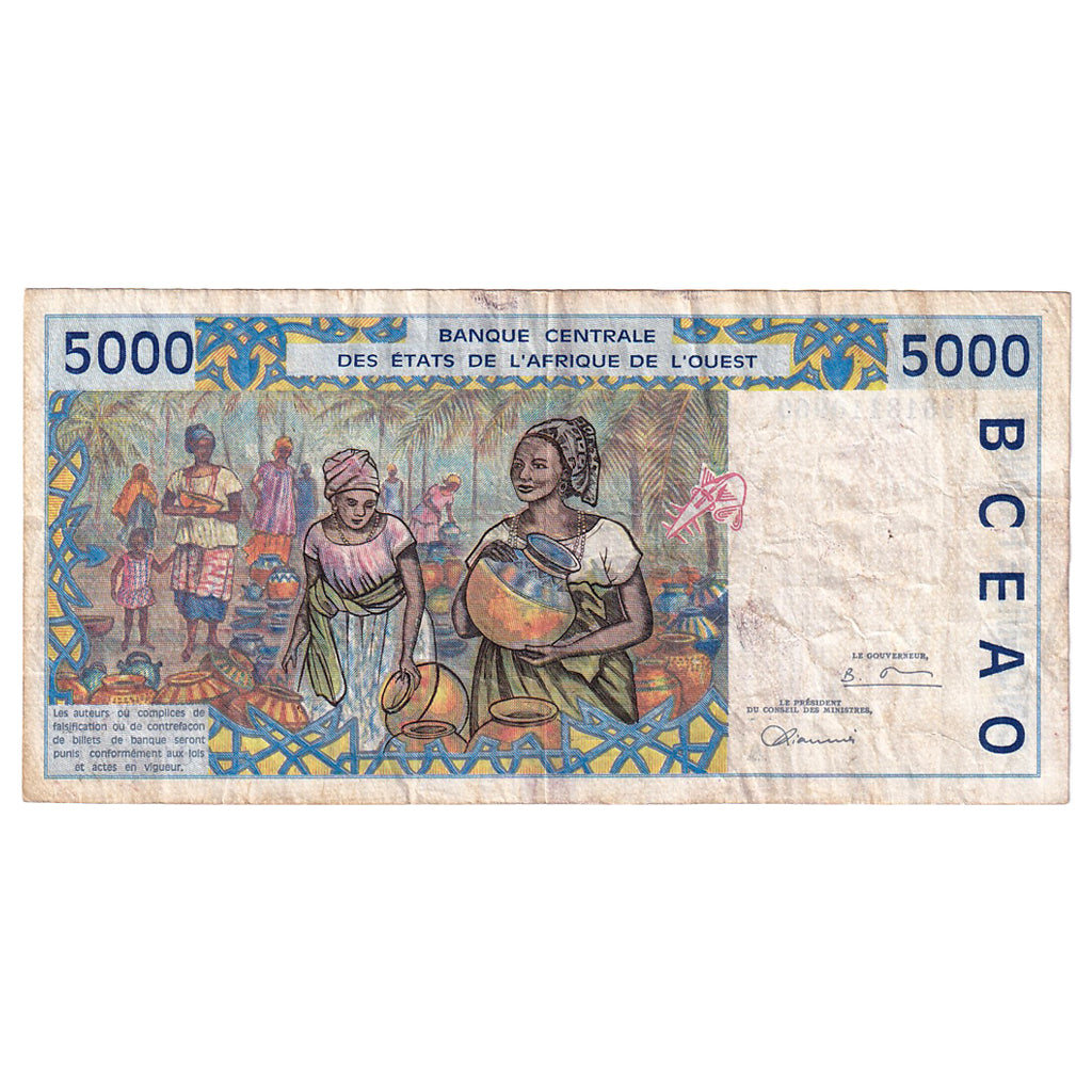Banconote, Stati dell'Africa occidentale, 5000 Francs, Undated (1998), KM:113Ag