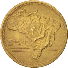 Brazil, 2 Cruzeiros, 1949, EF(40-45), Aluminum-Bronze, KM:559