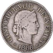Moneda, Suiza, 5 Rappen, 1888